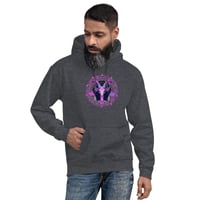 Image 3 of Goth Baphomet Goat Purple Kawaii Unisex Hoodie Unisex Hoodie