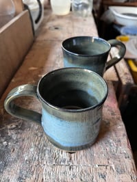 Image 3 of 220ml blue greeny grey mug