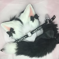 Black white kitten cat set 🐈‍⬛ 