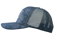 Image 2 of USA Flag - Blue Camo / Blue Mesh Snapback