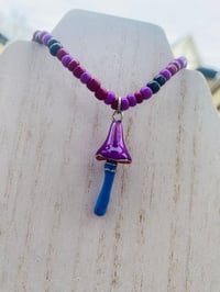 Image 1 of Purple Mushroom Necklace