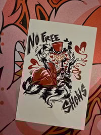 Image 2 of NO FREE SHOWS charity postcard 