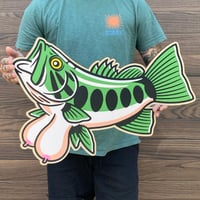 Bass N’ Titties Wood Print