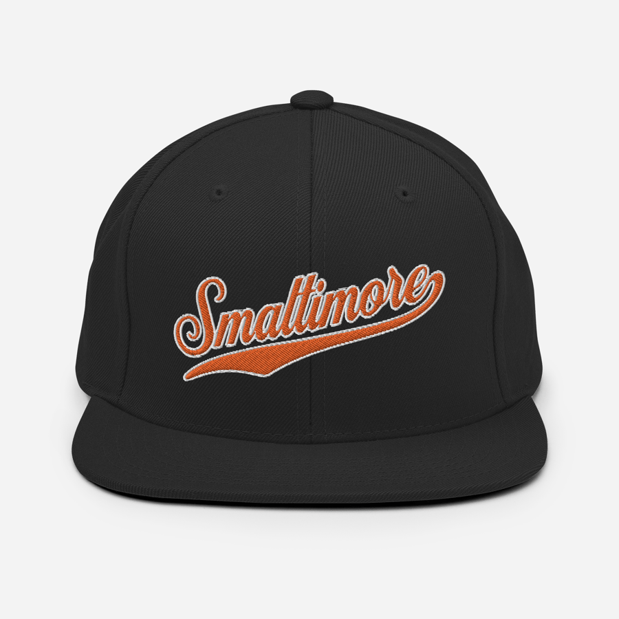 Image of Smaltimore Baltimore Snapback Hat (Black)