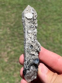 Image 2 of Coated Quartz Point & Calcite Specimen #2545