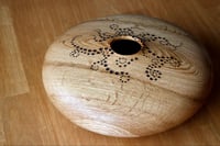 Image 4 of Oak Hollow Form w/ Pyrography
