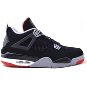 Image of 308497-089 Air Jordan 4 Bred Black/Cement Grey-Fire Red