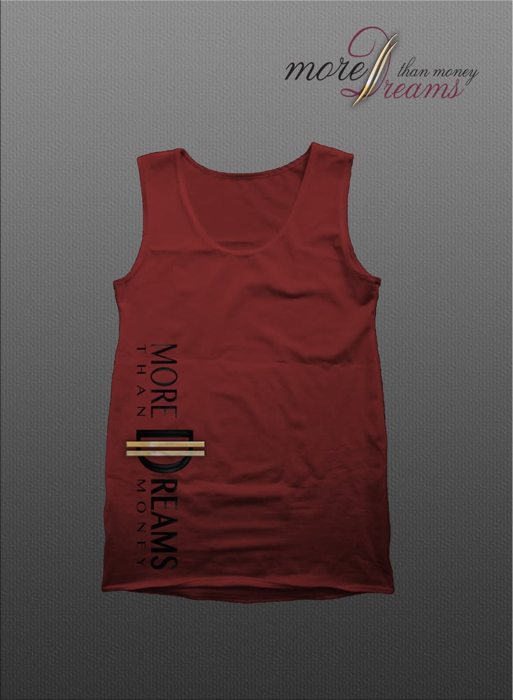 Image of MDM Burgundy Side Print Tank