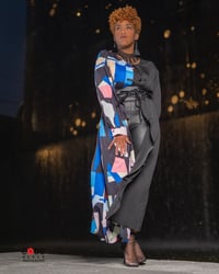 Image 1 of Color Block Kimono 