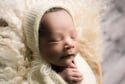 Buttercream Newborn Bonnet & Wrap Photography Prop Set