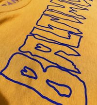 Image 2 of Spoopy Baltimore Crop Top Mustard/Purple (free shipping)