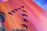 Image 4 of Sutro Baths Sunset 9x12 Original 🌅