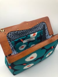 Image 3 of Blue Bold Floral Clutch