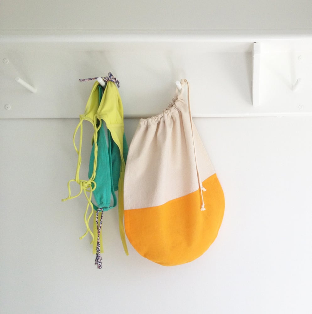 Image of Orange Creamsicle Drawstring Packing Bags - Single or Set of 2