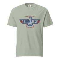Image 1 of Trump 24 MAGA 47 Unisex Garment-Dyed Heavyweight T-shirt