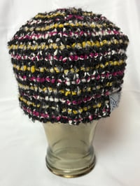 Image 5 of PINK AND YELLOW KNIT BEANIE