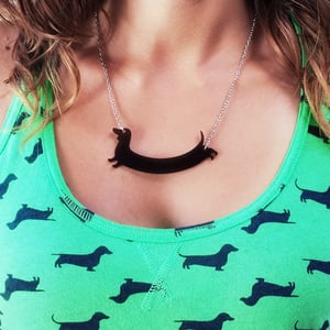 Image of Doxie Love Necklace - Smoke