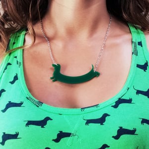 Image of Doxie Love Necklace - Green