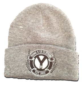 Image of Sports Grey Crest Embroidered Beanie