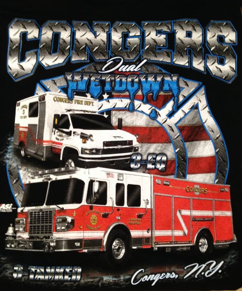 Image of Congers Fire Department Dual Wetdown Shirts