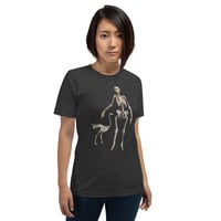 Image 25 of Antique Anatomical Illustration Human and Bird Skeleton Unisex t-shirt