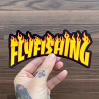Image 1 of Fisher “FLYFISHING” Sticker