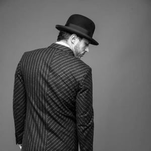 Image of Tectonic grey flannel chalk stripe suit