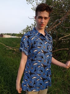 Image of Gone Fishin' Button Up