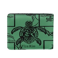 Image 1 of Men's Flip Wallet Honu Print