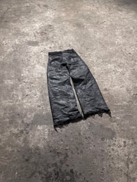 Image 1 of Black Waxed Denim