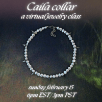 Image 1 of LIVE JEWELRY MAKING CLASS (caila collar)