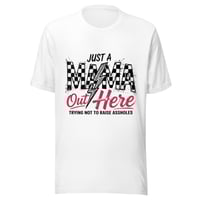 Image 1 of Unisex t-shirt-I'm A Mom Out Here Trying Not To Raise A**Hole