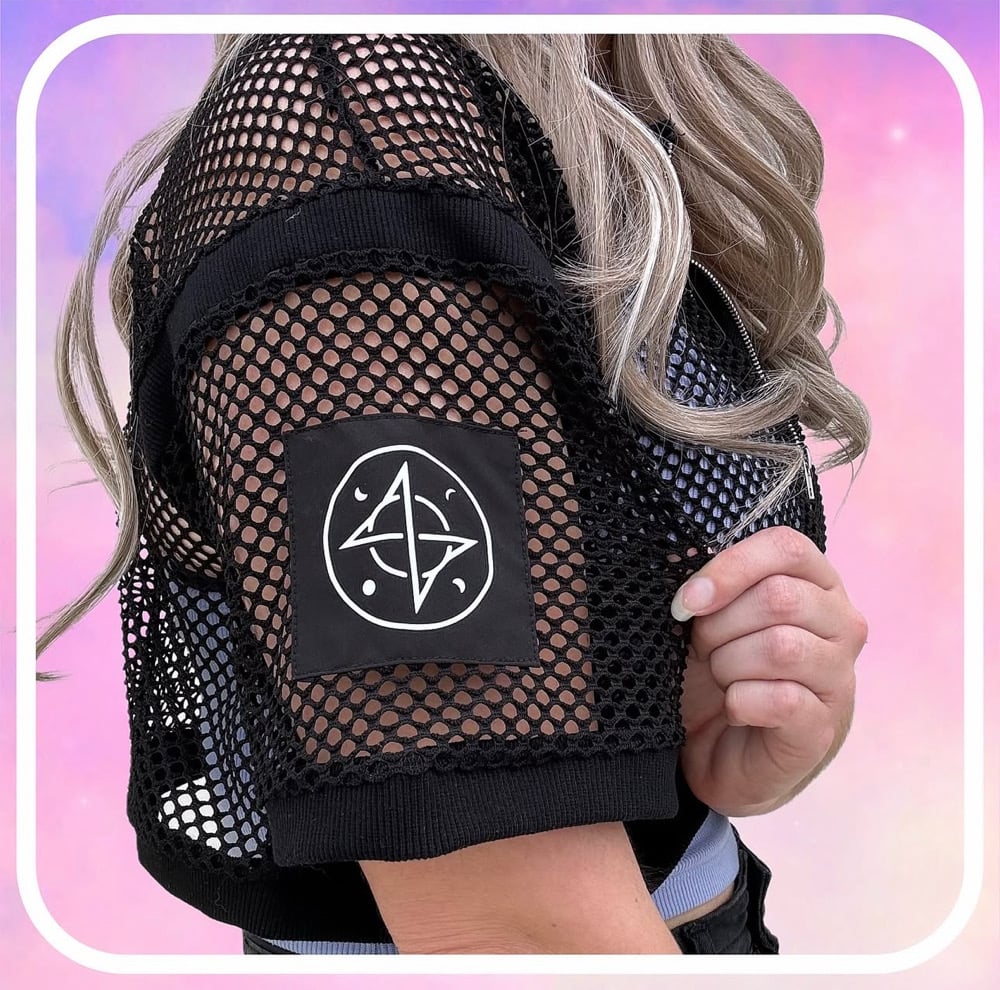 Image of ATZ Fish Net Zip Top : PRE-ORDER