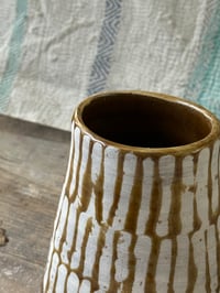 Image 2 of Tall amber vase 