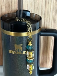 Image 2 of Western Turquoise Tumbler Straw Bauble