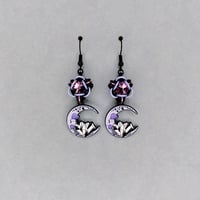 Capture Crystal + Mushroom Moon Earrings