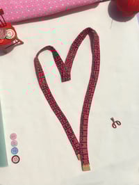 Image 1 of Tape measure necklace Fuchsia
