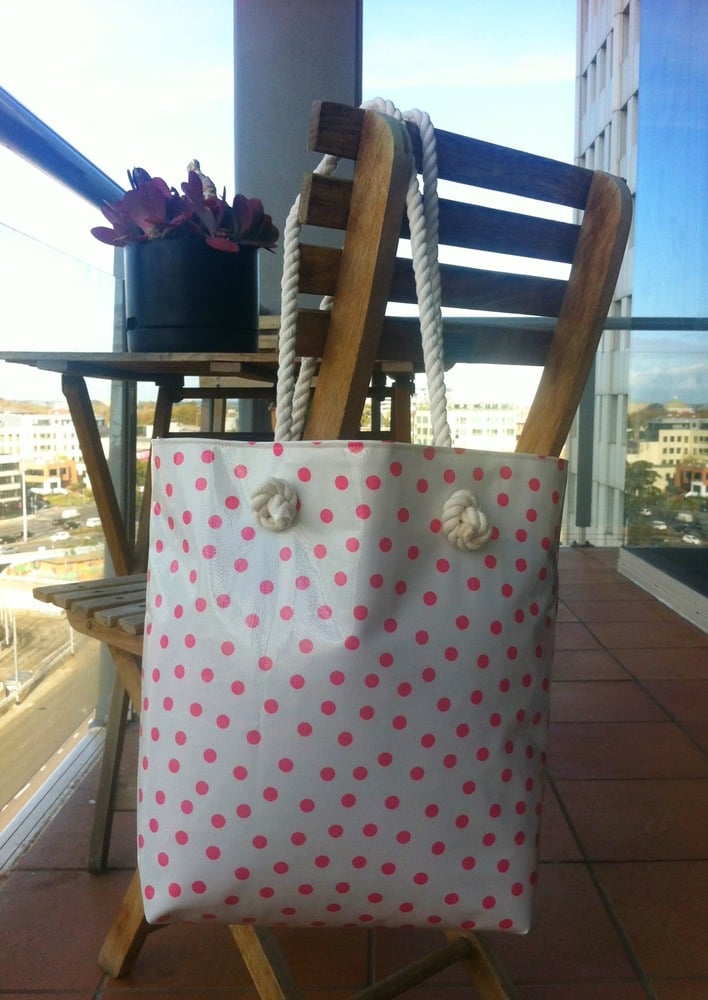 Image of Tote with Rope strap