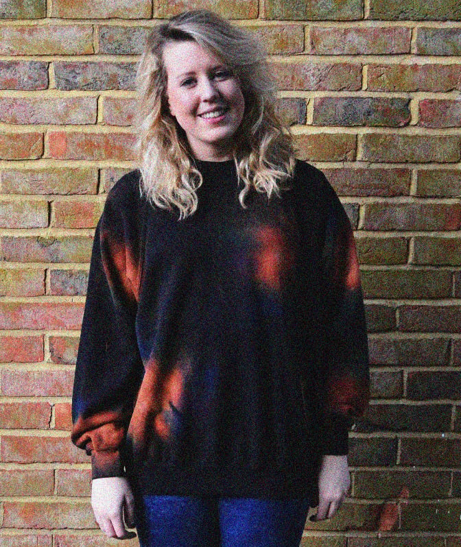 Image of Hand Painted Black Galaxy Sweatshirt Jumper