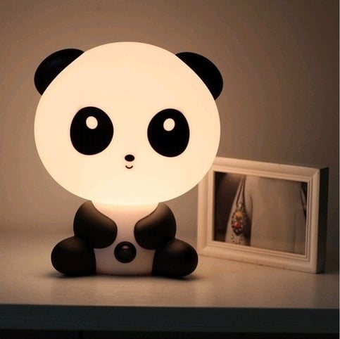 Image of Cute Cartoon Baby Kungfu Panda Night Light Lamp