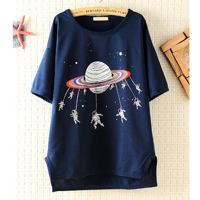 Space Shuttle Loose T-shirt / ursmart