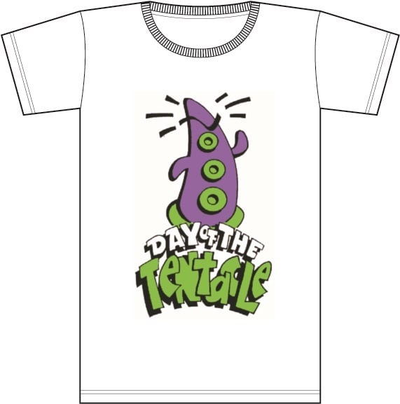 Image of Retro Computer Game Nerd 'Day of the Tentacle' Tshirt.