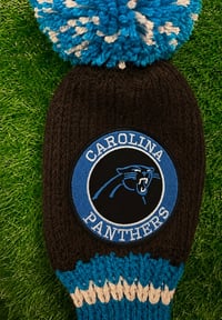 Image 5 of Carolina Panthers football custom Golf Club Cover hand knit logo NFL fan  gift-de68fbc5