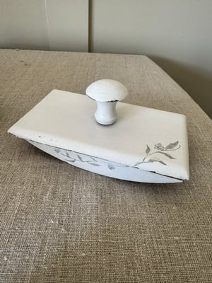 Image of Hand painted vintage wooden ink blotter 