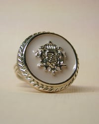 Image 4 of "Her Royal Highness" vintage-style button ring