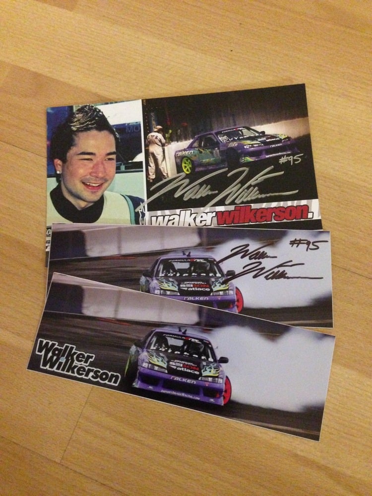 Image of Walker Wilkerson Sticker Pack & Autographed Hero Card