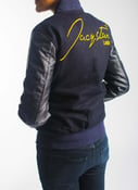 Image of Women's Branded Navy Varsity Jacket
