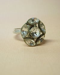 Image 2 of "The Marquis" vintage button ring
