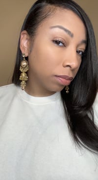 Image 3 of India Gold drop earrings 