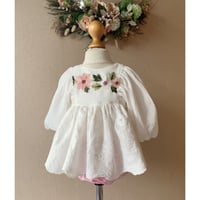 Embroidered double gauze set 